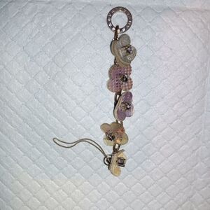 Anteprima Flower Rhinestone Bag Charm